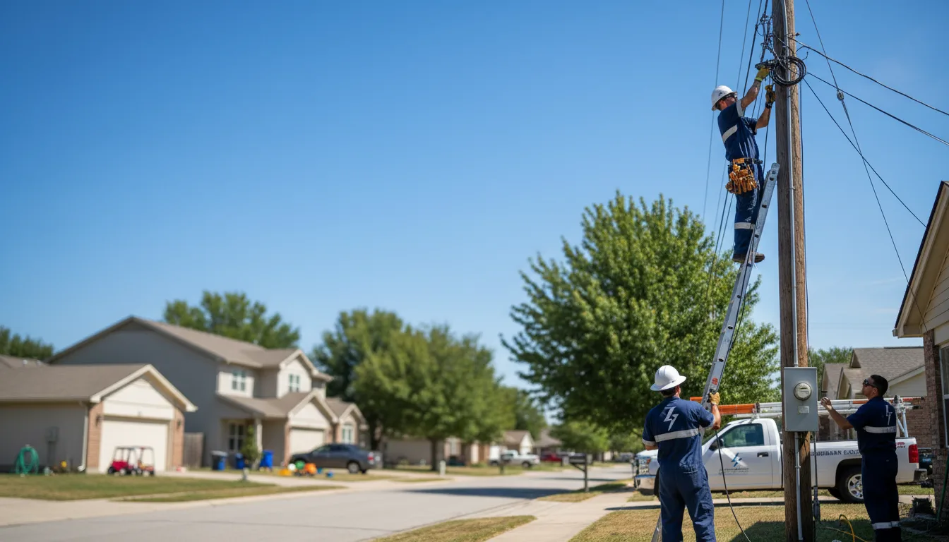Residential electrician providing installation services in Greenfield, MO